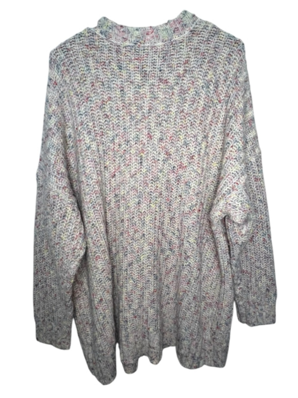 Torrid Multicolor Confetti Knit Button Front Long Sleeve Cardigan Sweater - Picture 4 of 5